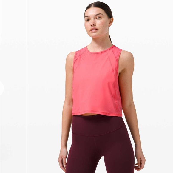 lululemon athletica Tops - Lululemon Women’s Sz 6 Sculpt Cropped Athletic Workout Yoga Tank Top Sleeveless
